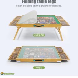 Puzzle Table ! Something Similar See Pics !!! Not The Same As 1st Pic 