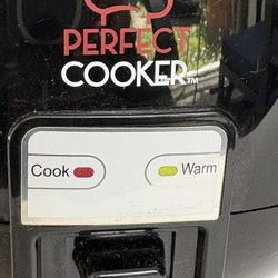 Tristar Perfect Cooker 3-Cup Personal Rice Cooker & Steamer RC301M - Black 