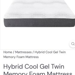 Brand New Still In Plastic Twin Memory Foam Mattress
