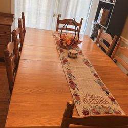 Dining Room Set & Hutch And End Tables