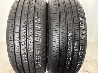 2 tires 195 55 16 pirelli Cinturato p7 as run flat like new no repairs