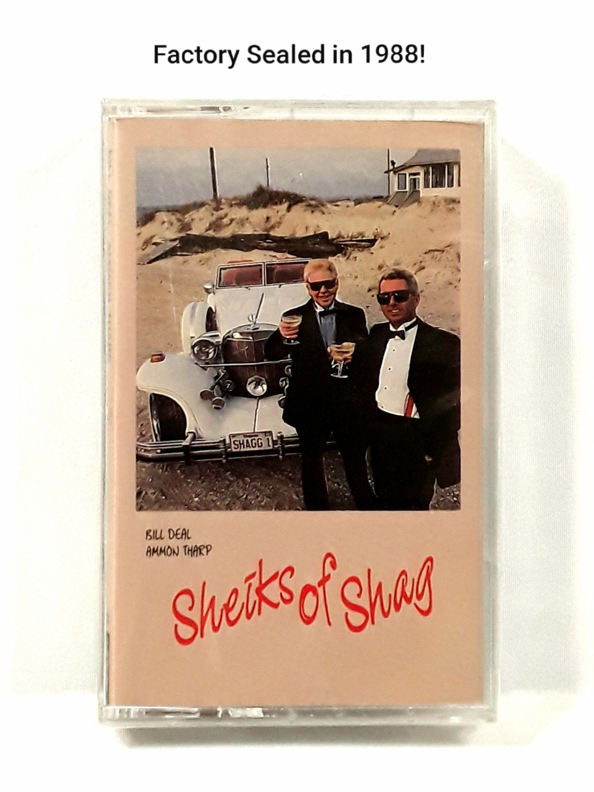 BILL DEAL / AMMON THARP, the SHEIKS of SHAG Sealed Cassette Tape from 1988