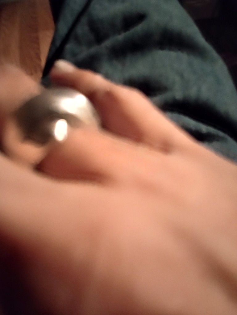 Men's Bulky Silver Ring Size8.5