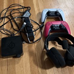 Ps5 Modded Controller Bundle Includes Headset & Charging Station