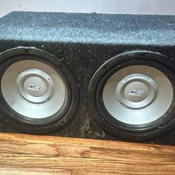 Rockford Fosgate punch P 200-2 crossfire 3 12 inch subwoofers and enclosure