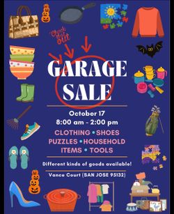Garage Sale October 17th