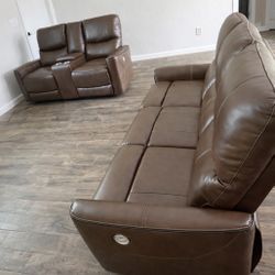 Brand New Power Reclining Sofa and Loveseat / Sofa y Loveseat Reclinable Eléctricos Nuevos a Estrenar … Fast Delivery 🚚 