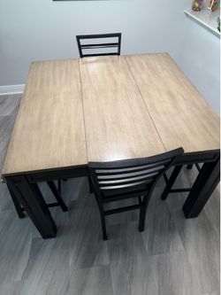 Dinning Table Set High-Top and Buffet