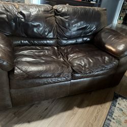 Free Leather Loveseat