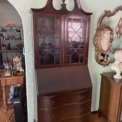 Vintage Mahogany Secretary Desk