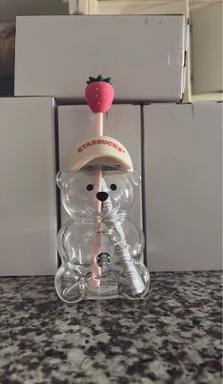 Bearista pink drink bear cup