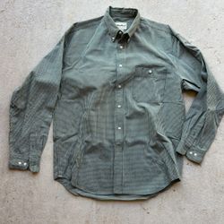 Vintage Men's Cotton Eddie Bauer Button-Down Shirt Size Large
