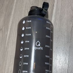 AQUAFIT 1 Gallon Water Bottle with Time Marker -