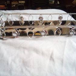 Silver Metal Mirrored Tray