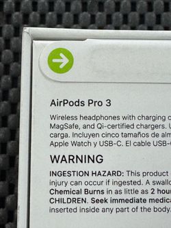 *Sealed Brand New* Apple AirPods Pro 3 (MSRP: $249)
