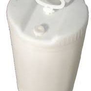 15 Gallon White Barrels With 2 Screw In Caps