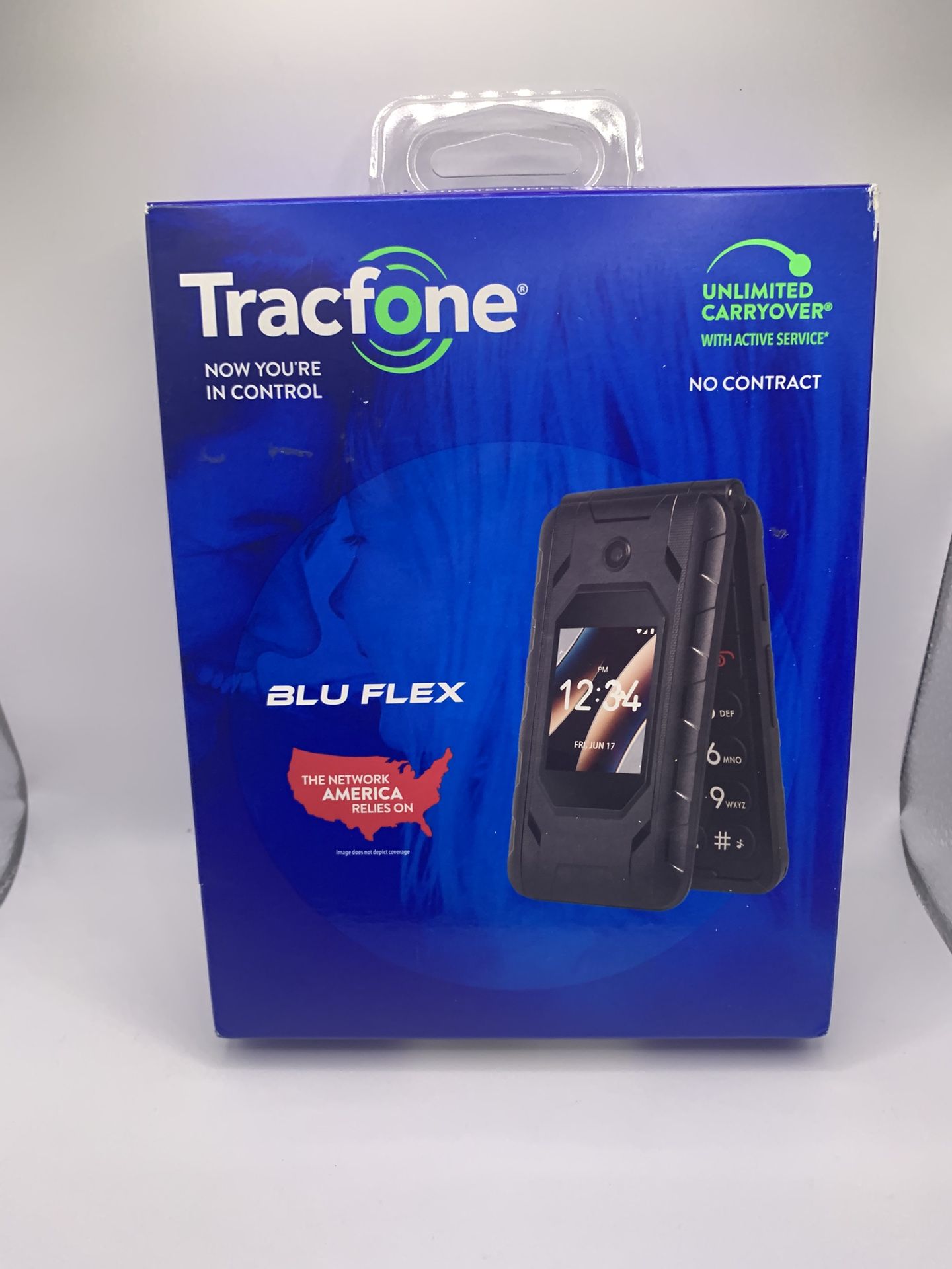 BLU TFBLB300VCPWP Flex 1.8" 8GB 1GB RAM Black CDMA 4G Prepaid Tracfone Cellphone