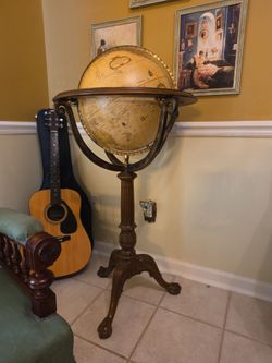 Vintage Globe with Stand