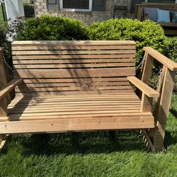 Mother’s Day Gift! 💝 Walnut Glider Benches and Swings