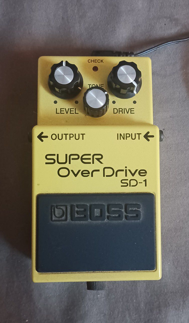 Boss Super Overdrive SD-1 Effects Pedal