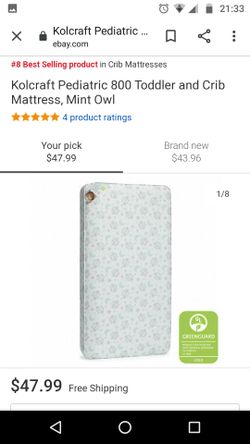 Waterproof crib mattress
