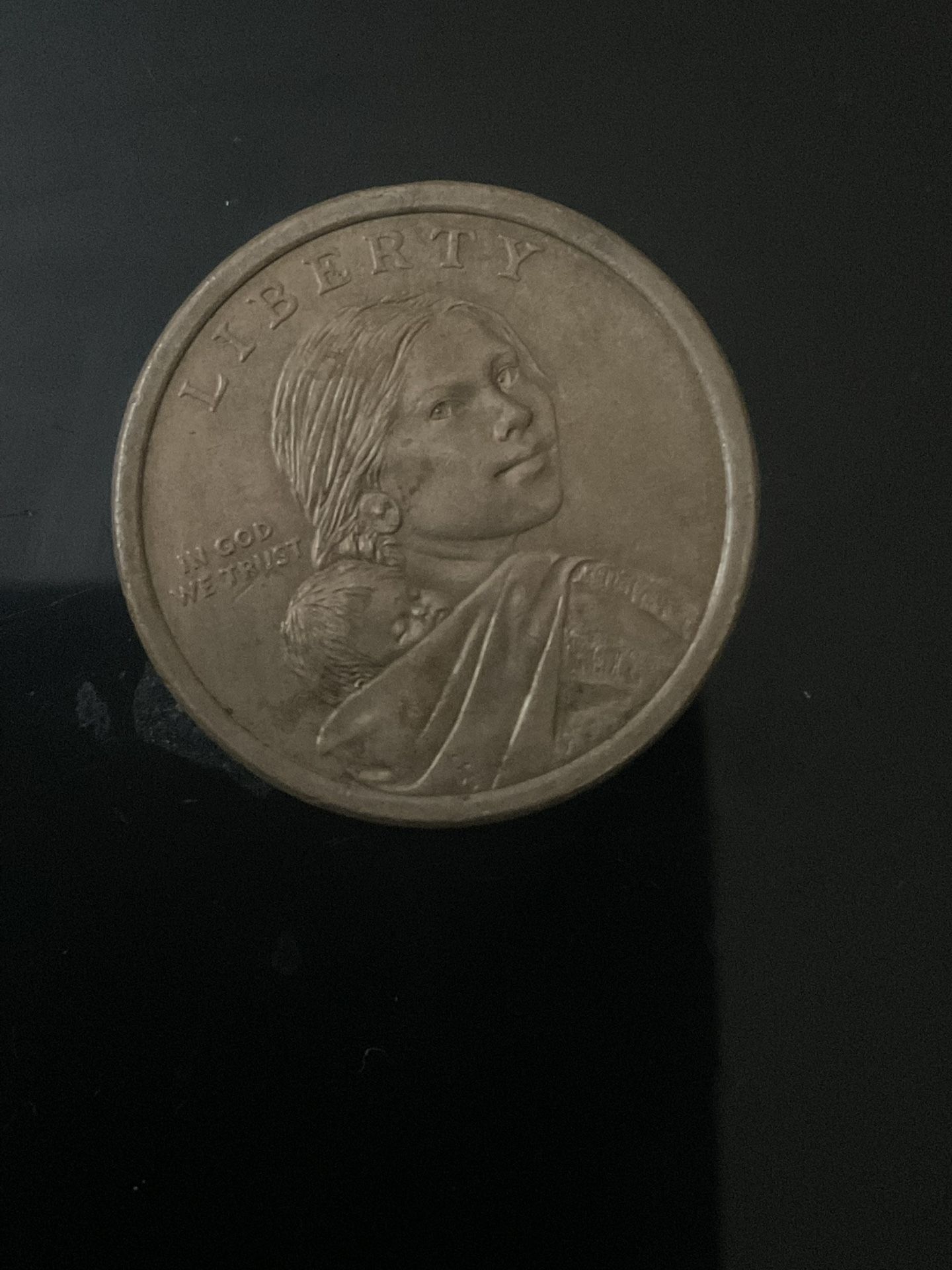Rare 2009 Sacagawea Rim Lettering Only One Found In All The US no date no mint