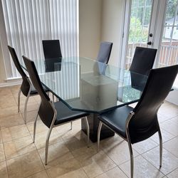 45.5”*80” Dining executive Table with 6 Chairs