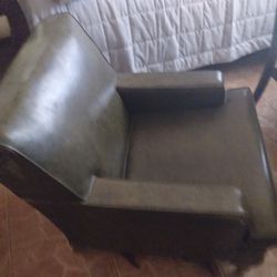 Genuine  Vintage Leather Chairs  Set Of 4 Or $100 Each