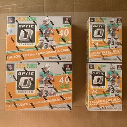 2020 Optic Football Trading Cards - Blasters And Mega Boxes - Factory Sealed 