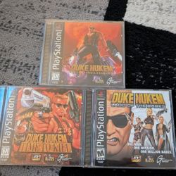 Duke Nukem PlayStation 1 PS1 collection Lot.