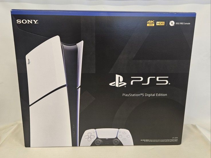 Sony PS 5 Playstation 5 Digital Edition CFI-2015 New, In Box 813743-1