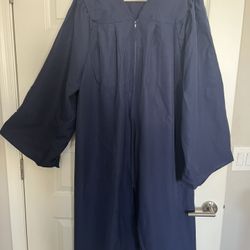 Dark Blue Graduation Gown - Unisex 