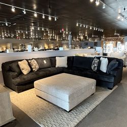 Grey 3PC Sectional Couch 