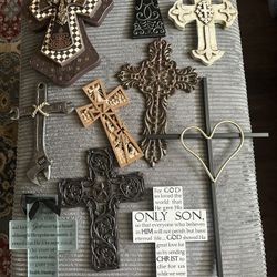 Assorted Crosses Wall Decor- Each