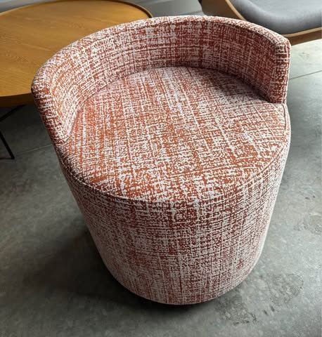 OFS Boost Round Ottoman With Small Back