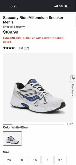 Saucony Ride Millennium Sneaker - Men's size 9  NoBox