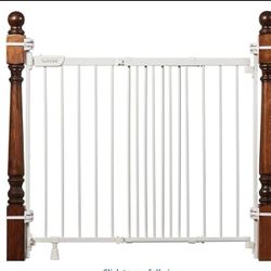 Metal Banister & Stair Safety Gate, 31-46 in W x 32 in H