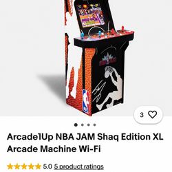 NBA Jam Arcade 1Up SHAQ Edition (Rare!)