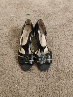 LifeStride Black Strappy Heeled Sandals