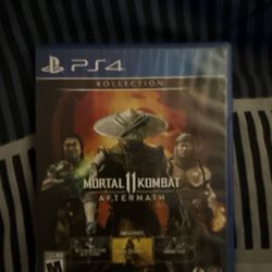 Mortal Kombat 11 Aftermath Kollection PS4 CIB; *Water Damaged Art*