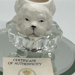 VTG Staffordshire “The Pedigree Plant Planter “Royal  Heritage  Collection Dog#2   This vintage ceramic planter from the Royal Heritage Collection is 