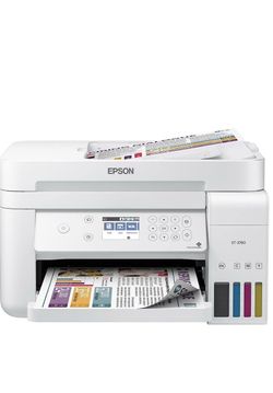 Epson EcoTank ET-3760 Wireless Color All-in-One Cartridge-Free Supertank Printer with Scanner, Copier and Ethernet, Regular=Pal-534