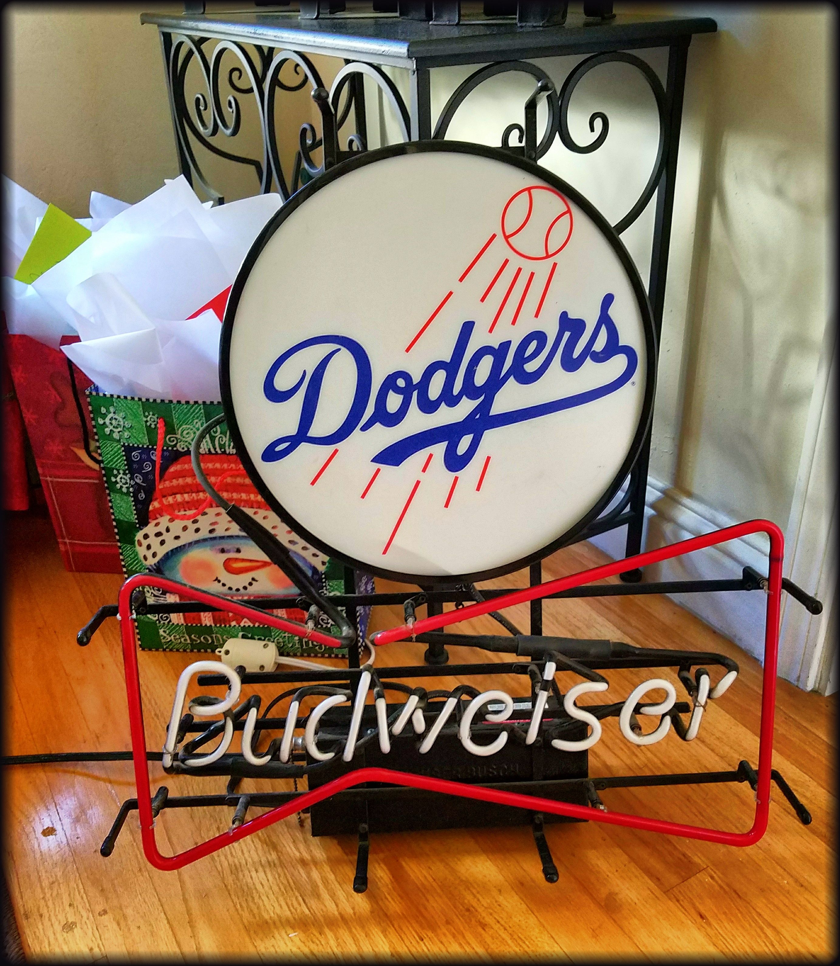 Vintage Dodgers Budweiser Heavy-duty Neon Sign