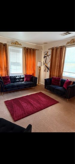 3 Piece Sofa Set With Carpet “ No Table “