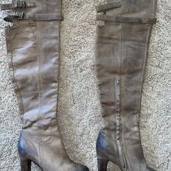 Sam Edelman Over The Knee Leather Boots Size 7