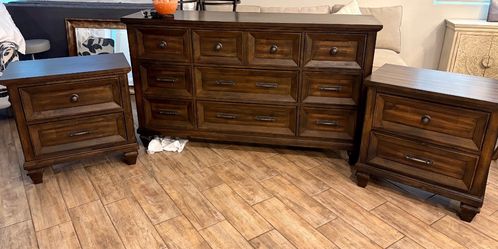 Dressor and side tables