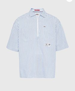 Tommy Jeans Organic Trendy Stripe Zip Shirt