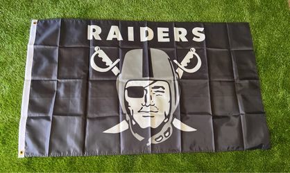 Raiders flag size 5’x3’