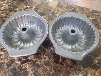 Two Baking Bunt Cake Pans