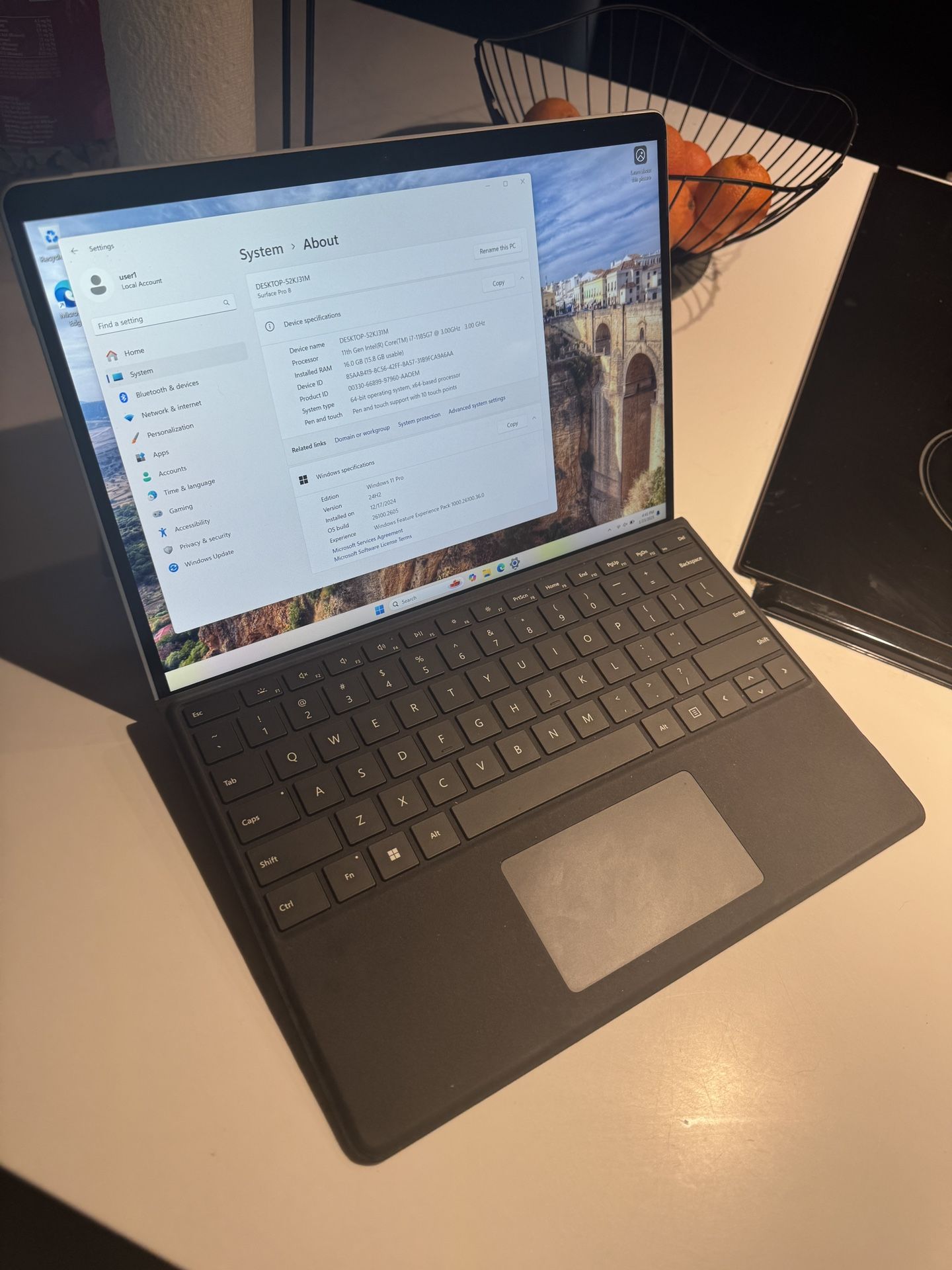Used Surface Pro 8 i7 16gb RAM